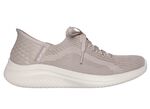 SKECHERS, sportiga damsneakers, med gjuten slip-in-h&auml;lplatta TAUPE